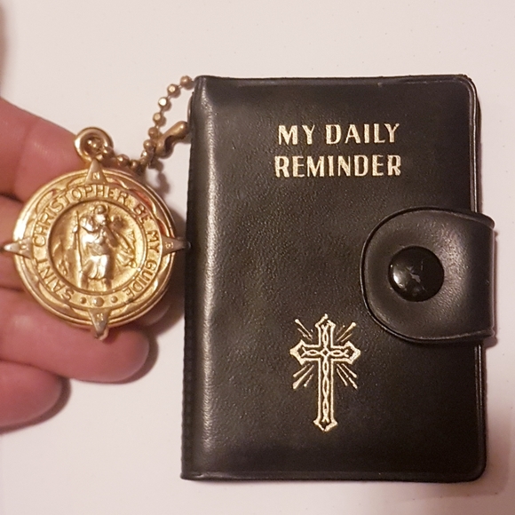 ANTIQUE VINTAGE MINIATURE PRAYER BOOK BIBLE CATHOLIC DEVOTIONS 1929 LEATHER - Picture 14 of 16